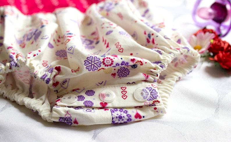 Playsuit Hearts ROMPER NEWBORN Purple Flowers Red Baby PREEMIE All in One Bodysuit Size 00000
