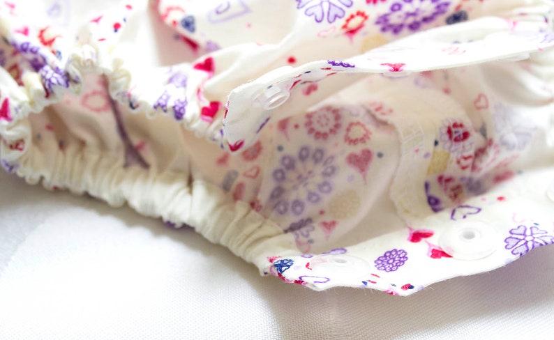 Playsuit Hearts ROMPER NEWBORN Purple Flowers Red Baby PREEMIE All in One Bodysuit Size 00000