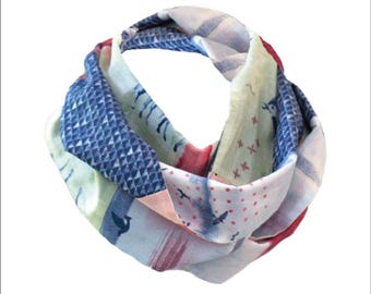 Kozy Q Scarf Pattern PDF | Fat Quarter Friendly Scarf Sewing Pattern | Infinity or Standard Scarf | 3 Sizes | Beginner Friendly