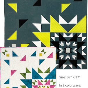 Novalie a modern star PDF quilt pattern