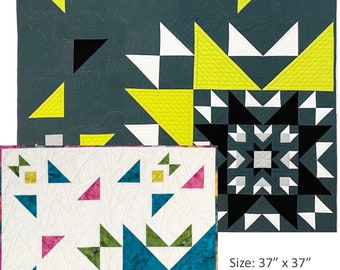 Novalie a modern star PDF quilt pattern