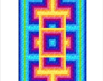 gRadiant - a Modern Quilt Pattern – Bold Gradient Design (3 Sizes + Bonus Runner!)