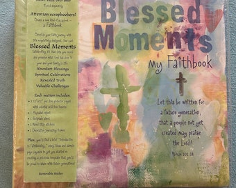 Blessed Moments Scrapbook, Faithbook, Journal, Photo Album