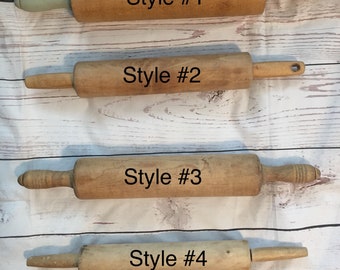 Vintage, Primitive, Rustic Rolling Pins