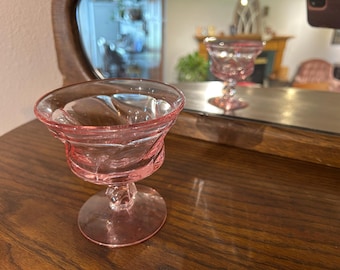 Fostoria Jamestown Pink Glass Sherbet or Champagne Dish