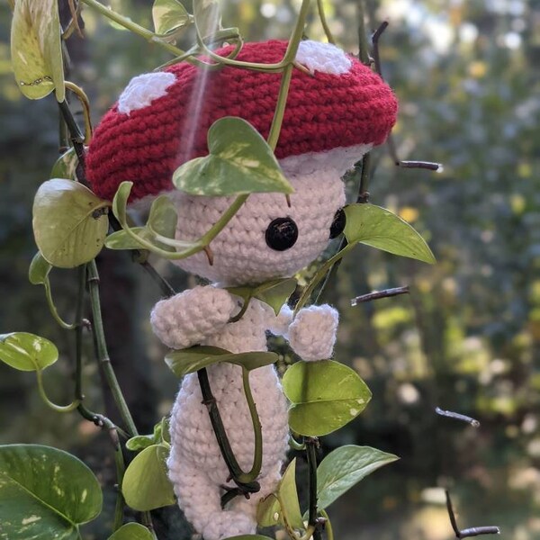 Mushy the Crocheted Mushroom Impkin Ready to Ship