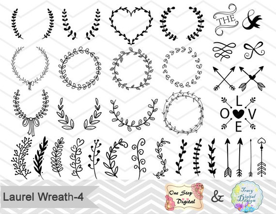 Download Digital Laurel Wreath Leaf Clipart Laurel Wreath Clip Art ...