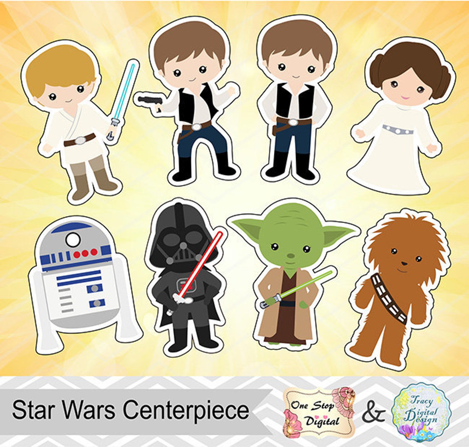 Printable Star Wars Centerpieces Printable Star Wars Centerpieces