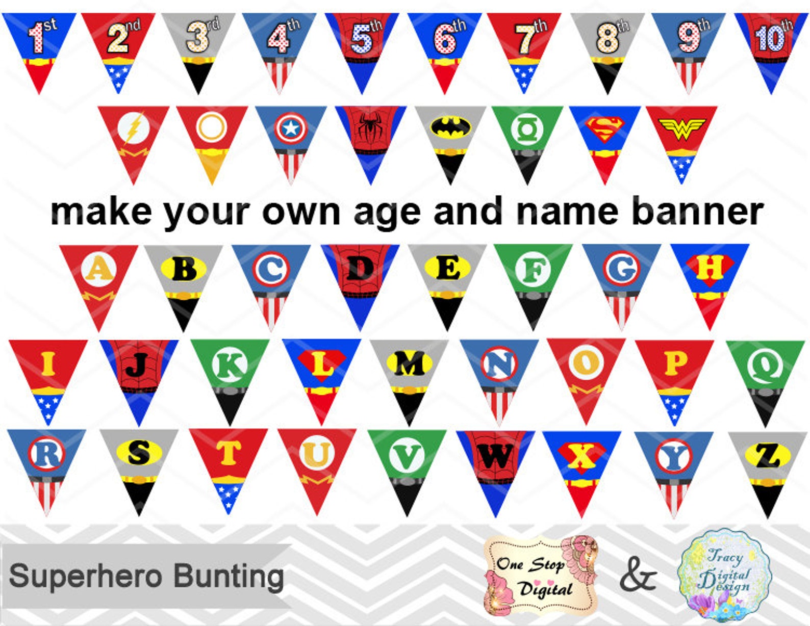 Free Printable Superhero Bunting Printable Templates