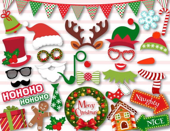 christmas photo props printable
