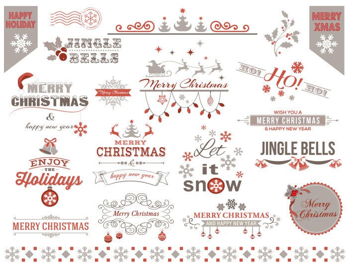 Sofortiger Download Digitale Weihnachten Clipart Rand Umrahmt Etsy