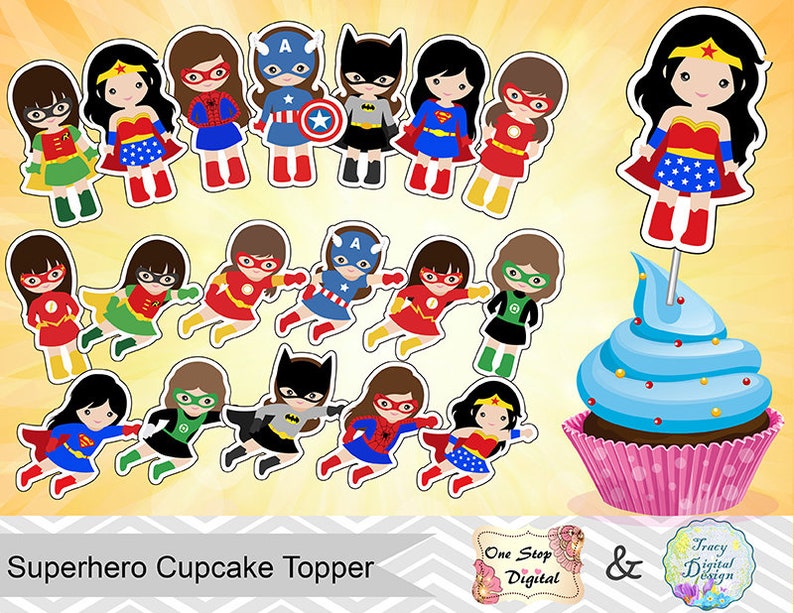 18 Printable Superhero Ladies Cupcake Topper, Fast Down load Superhero Gals Cupcake Topper, Superhero Female Cupcake Topper 00511 picture regarding Superhero Cupcake Toppers Printable named 18 Printable Superhero Women of all ages Cupcake Topper, Instantaneous Obtain Superhero Ladies Cupcake Topper, Superhero Lady Cupcake Topper 00511