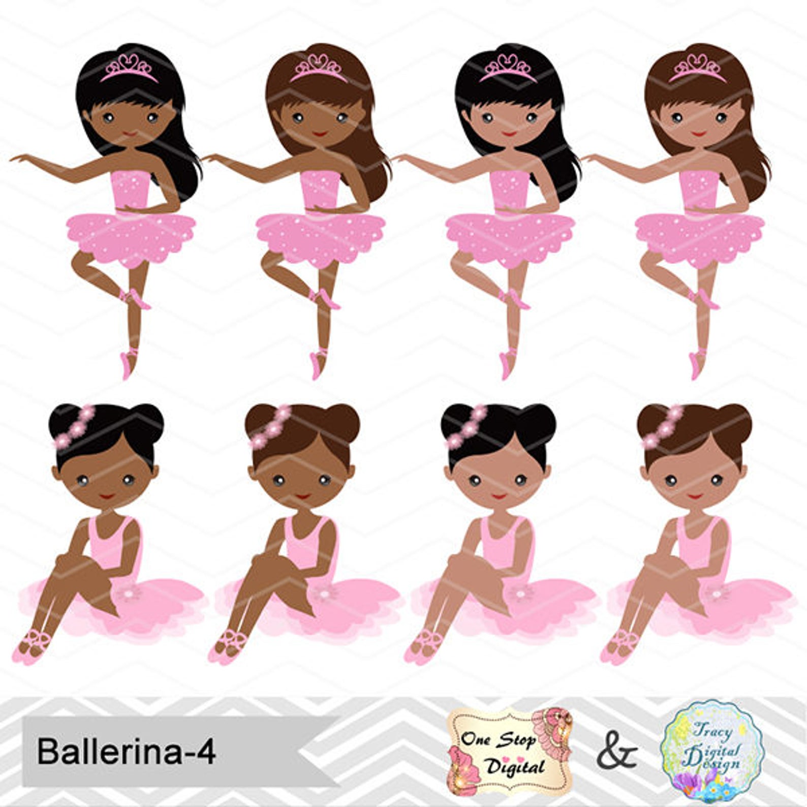 african american ballerina digital clip art, ballet clipart, pink ballet african american girls clip art, pink ballet shoes dres