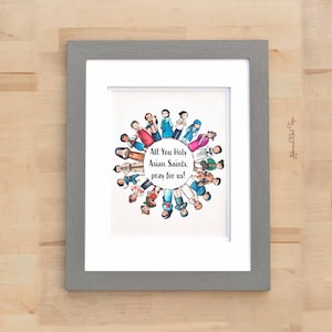 Holy Asian Saints Art Print // Korean, Vietnamese, Thai, Syro-Malabar & more // Catholic Print by AlmondRod Toys