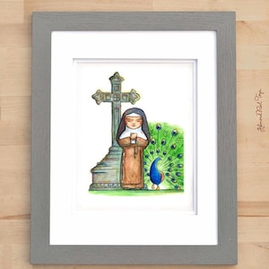 8x10 St. Alphonsa Muttathupadathu Art Print from Saints Around the World book // Catholic Print by AlmondRod Toys