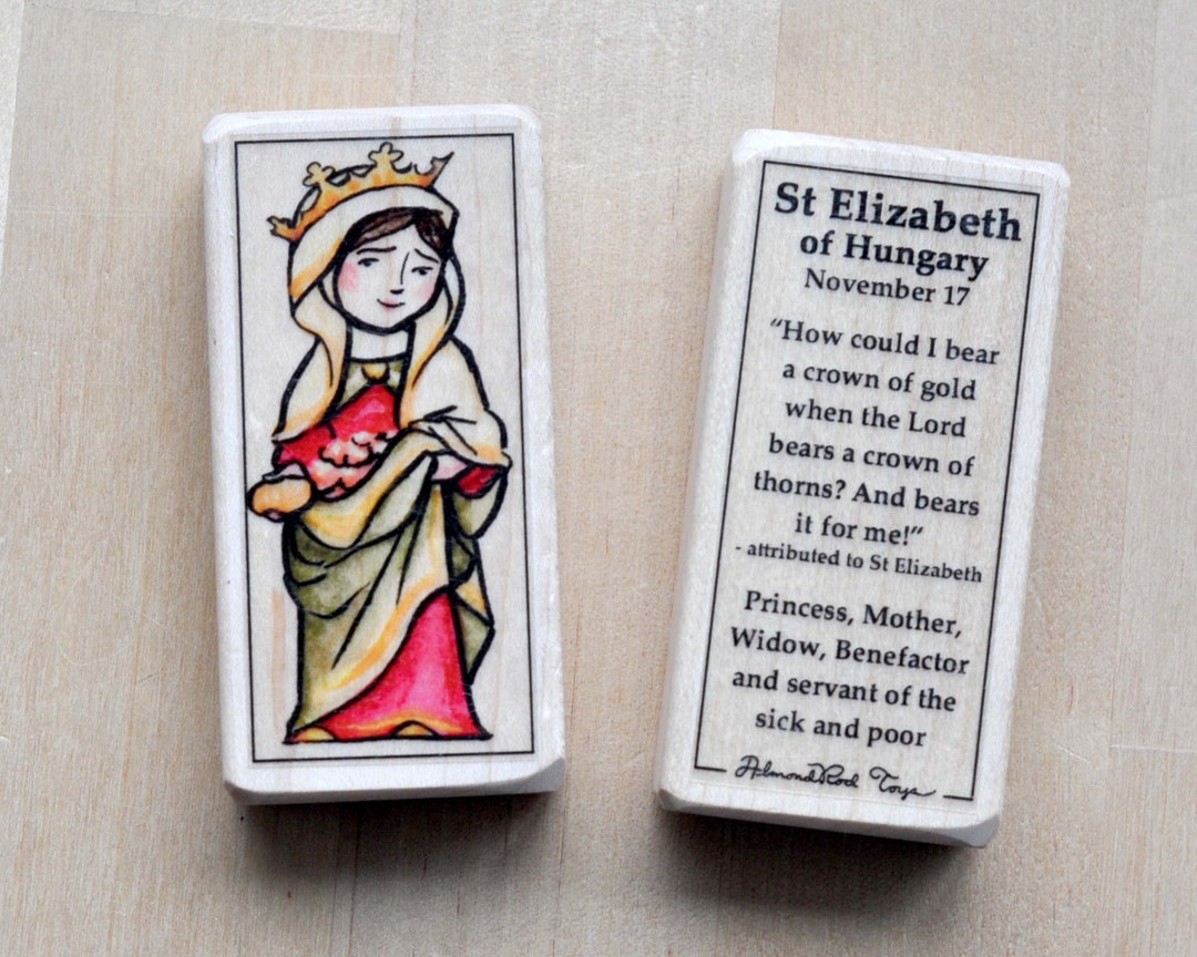 St Elizabeth of Hungary Patron Saint Block With Gift Bag // Princess ...