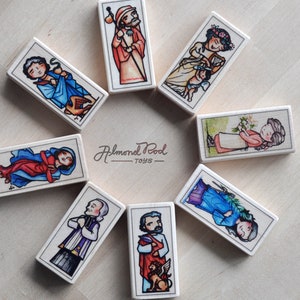 3 Patron Saint Blocks of Your Choice With Gift Bag // 300+ Saints to ...