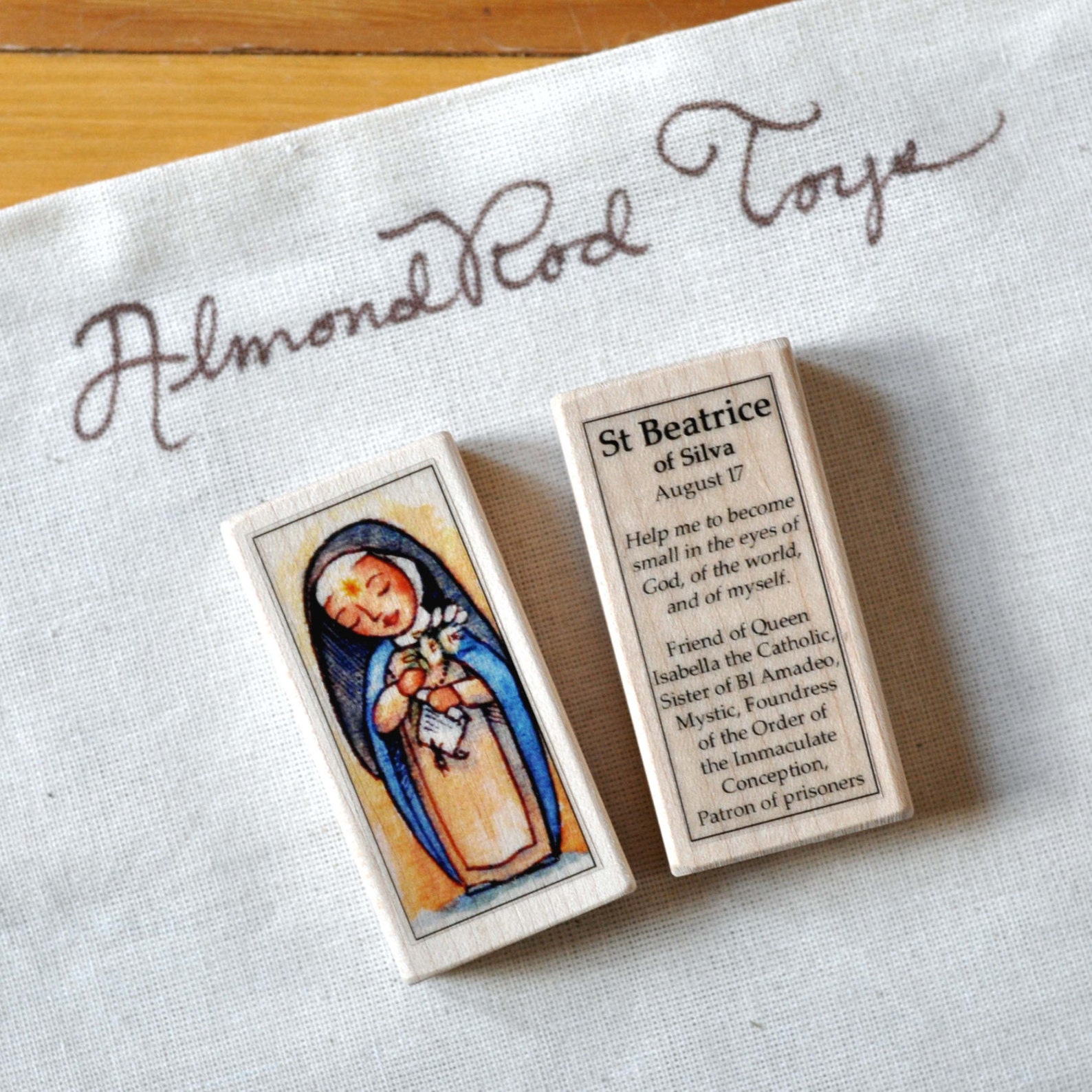 St Beatrice of Silva Patron Saint Block With Gift Bag // Patron of ...
