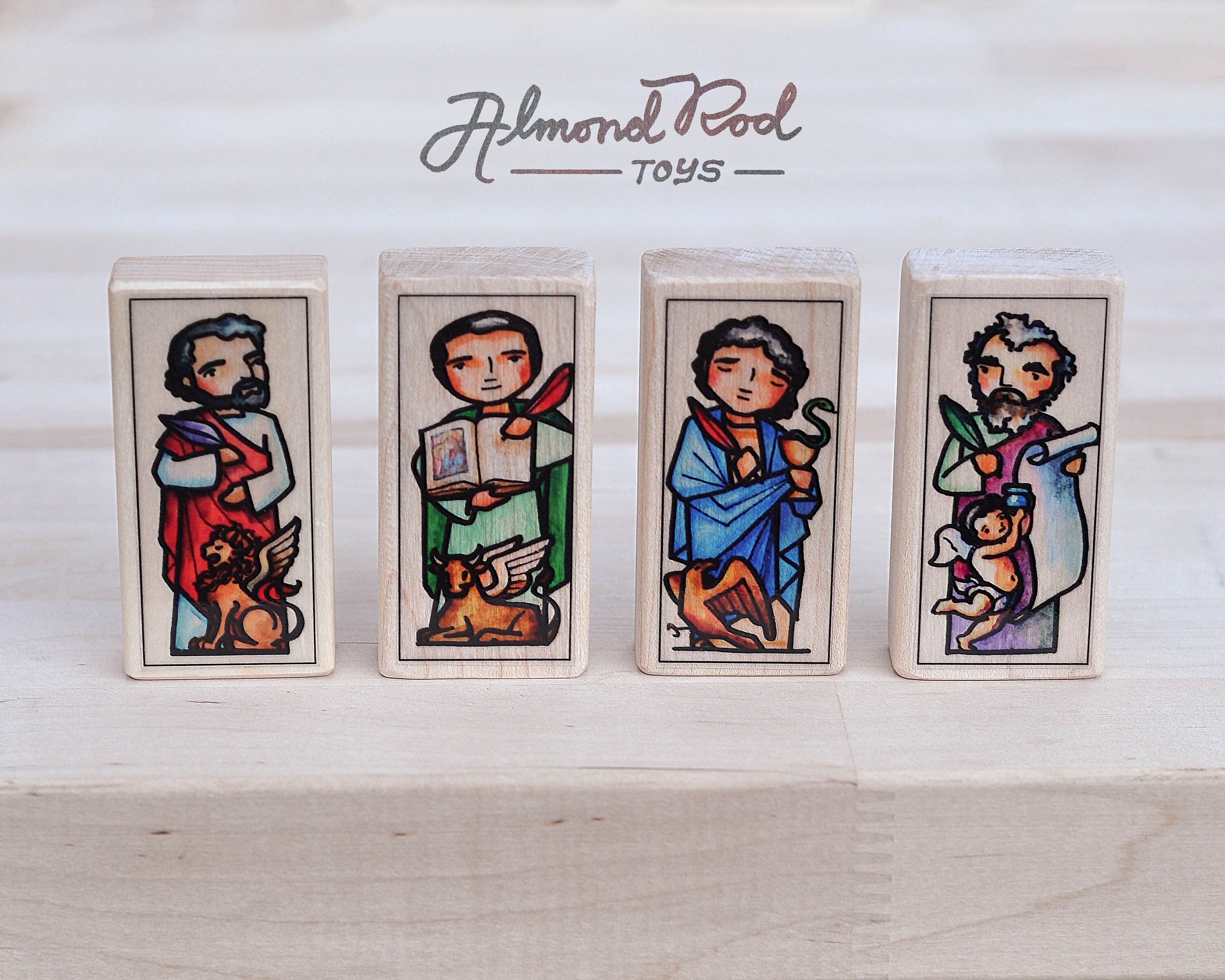 St Mark Patron Saint Block With Gift Bag // Gospel Writer