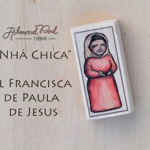 Bl Nha Chica Patron Saint Block with gift bag //  Francisca de Paula de Jesus // Catholic Toys by AlmondRod Toys