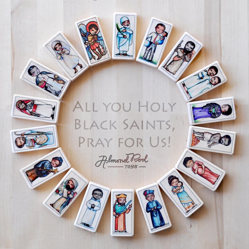 18 Holy Black Saint block set // African African American image 0