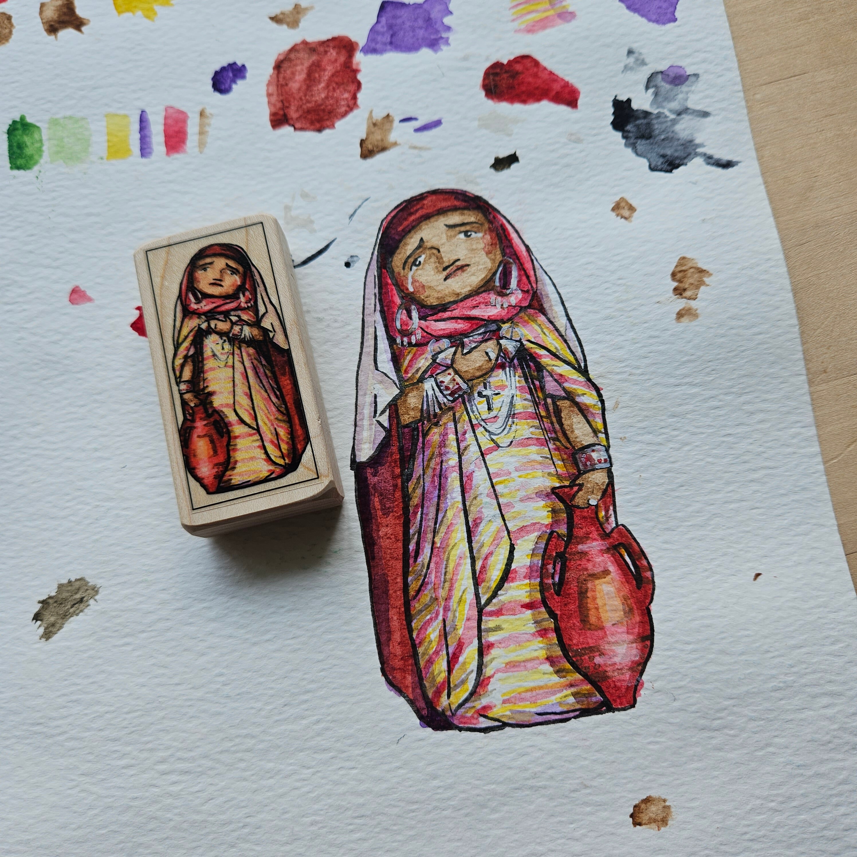 St Monica Patron Saint Block With Gift Bag // Mother of St Augustine ...