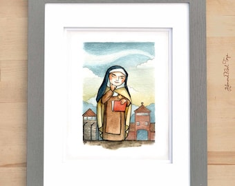 8x10 St. Teresa Benedicta of the Cross Print from Saints Around the World book // Catholic Print by AlmondRod Toys