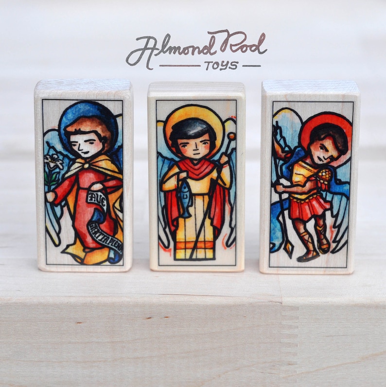 12 Patron Saint Blocks of Your Choice With Gift Bag // 300+ Saints to ...