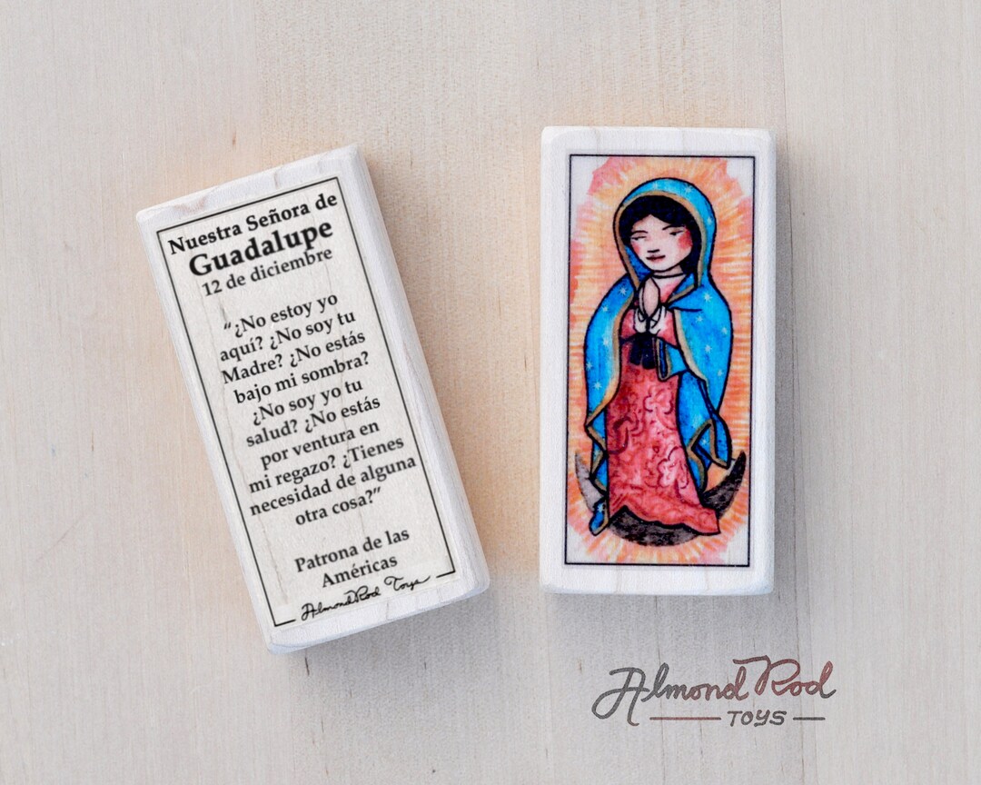 Spanish Our Lady of Guadalupe Patron Saint Block With Gift Bag / Bloque ...