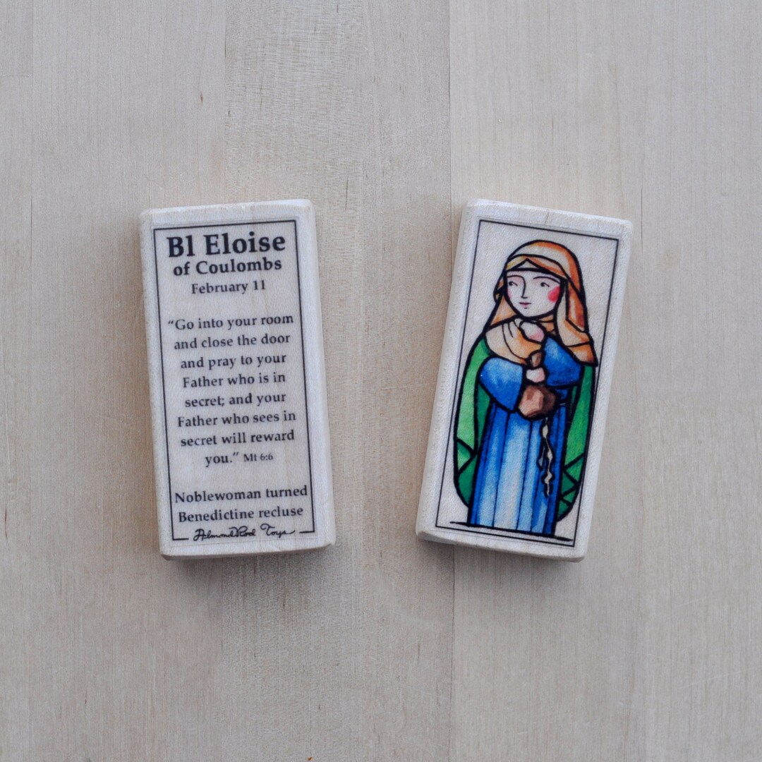 Bl Eloise Patron Saint Block With Gift Bag // Benedictine Recluse ...