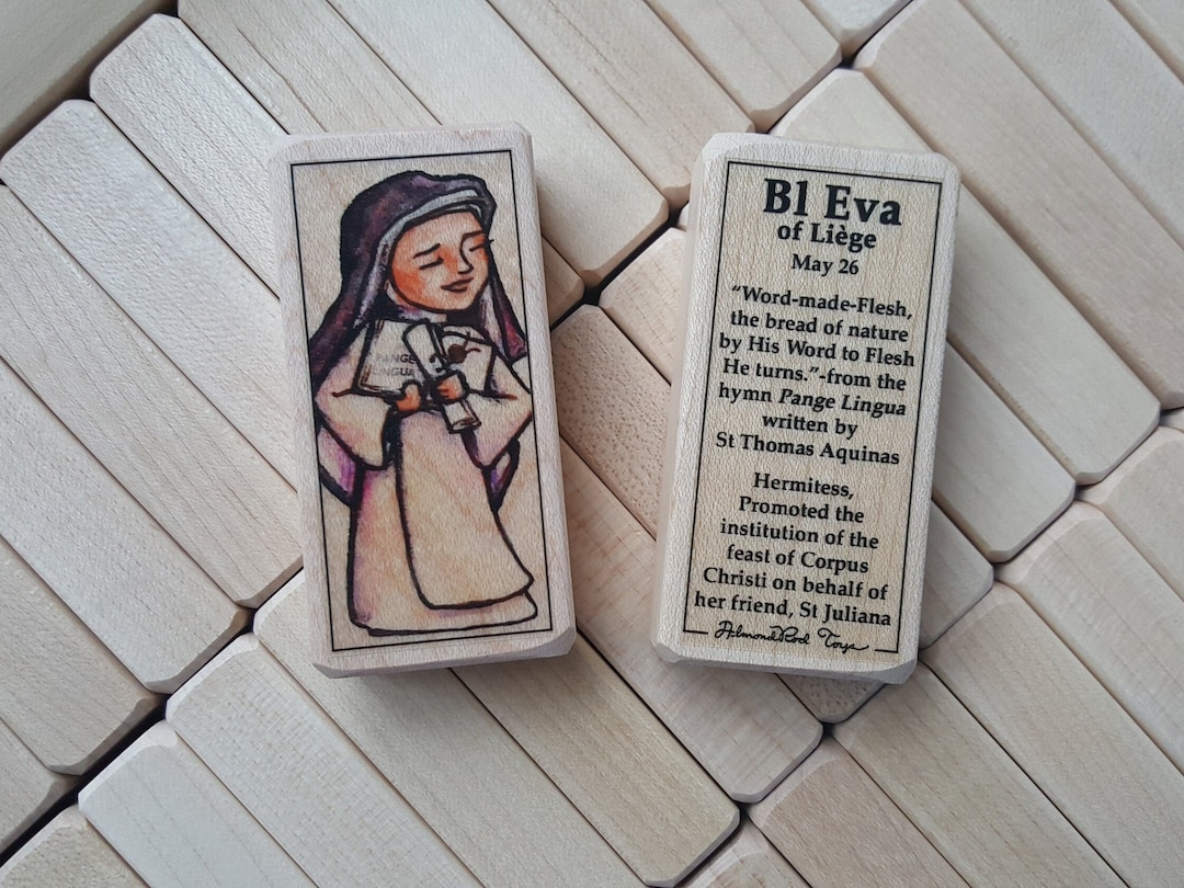 Bl Eva of Liege Patron Saint Block With Gift Bag // Promoter of Corpus ...