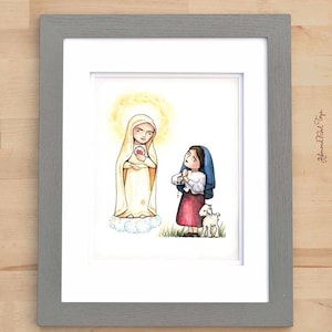 8x10 St. Jacinta Marto Print from Saints Around the World book // Catholic Print by AlmondRod Toys