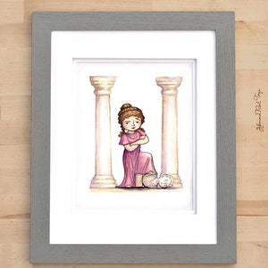 8x10 St. Eulalia of Merida Print from Saints Around the World book // Catholic Print by AlmondRod Toys