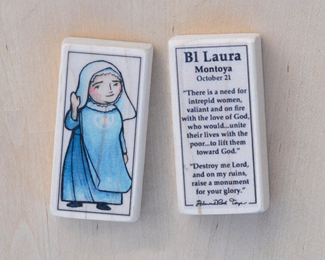 Bl Laura Montoya Patron Saint Block With Gift Bag // South American ...