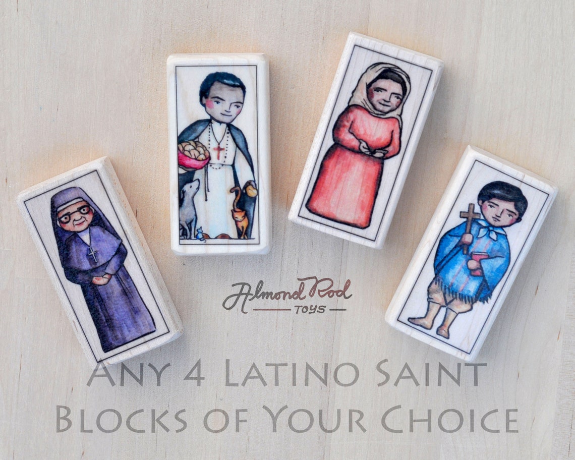 4 Latino Saint blocks of your choice // Latin American image 0