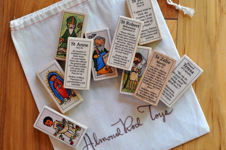 St Quiteria Patron Saint Block With Gift Bag// Catholic Patron Etsy