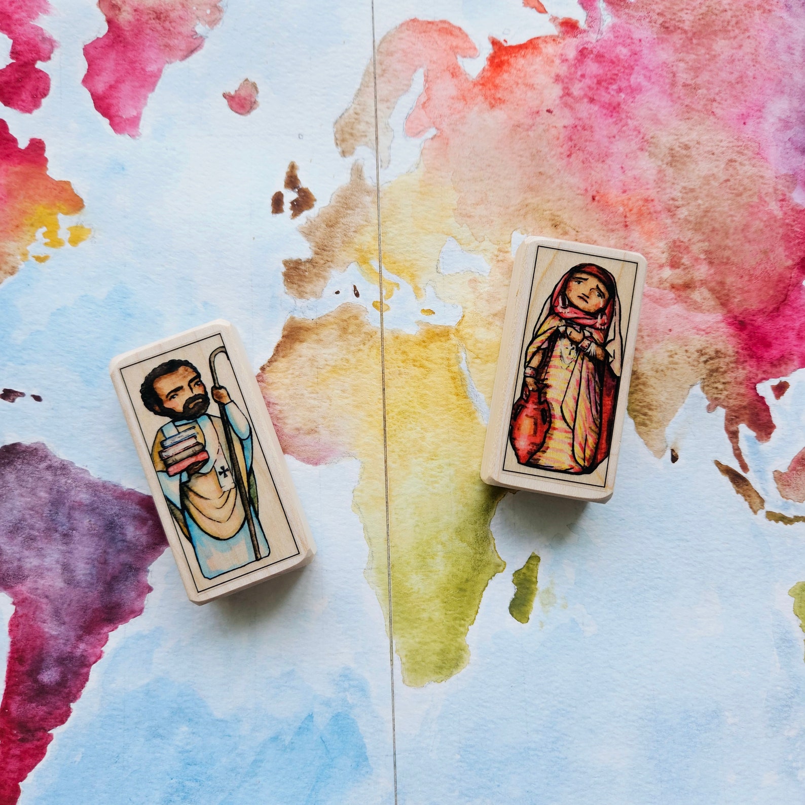 St Augustine Patron Saint Block With Gift Bag // Patron of Theologians ...