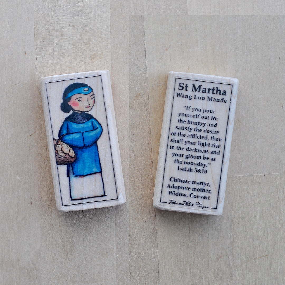 St Martha Wang Luo Mande Patron Saint Block With Gift Bag // Chinese ...
