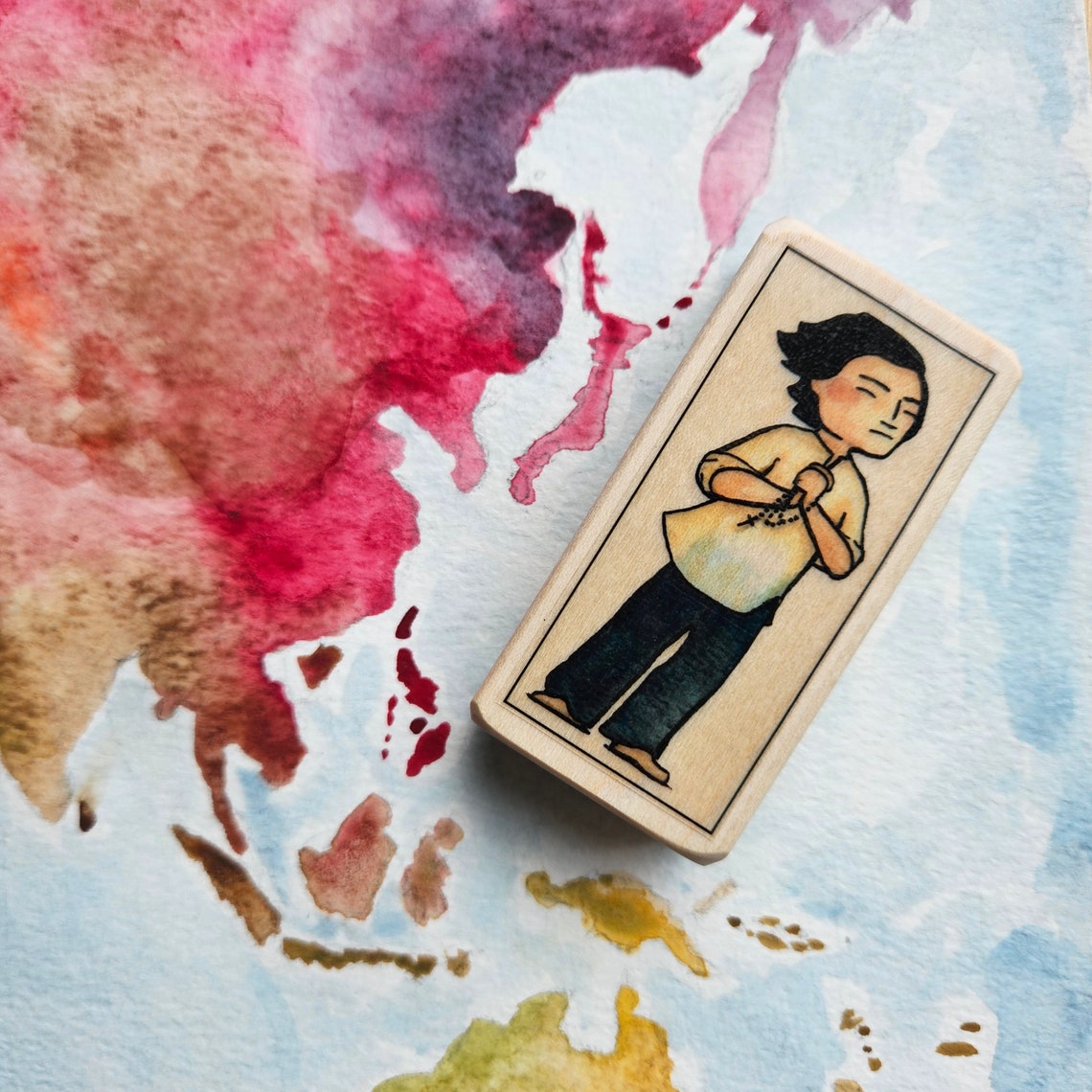St Lorenzo Ruiz Patron Saint Block With Gift Bag // Filipino Patron of ...