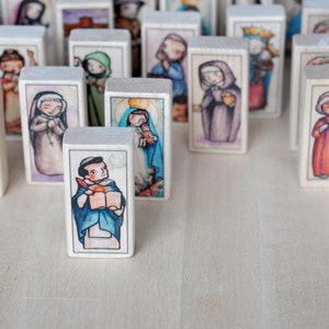 St Mary, Mother of God Patron Saint Block With Gift Bag // Madonna and ...