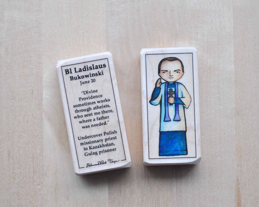 Bl Ladislaus Bukowinski Patron Saint Block With Gift Bag // Polish ...