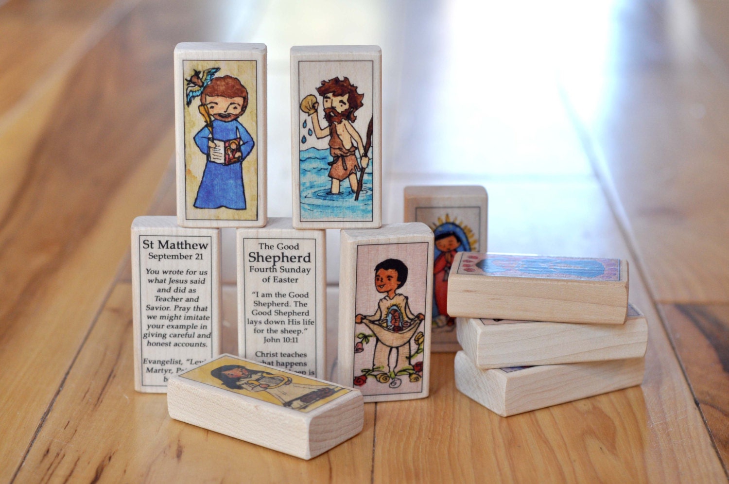 St Stephen Patron Saint Block With Gift Bag // Patron of Altar Servers ...