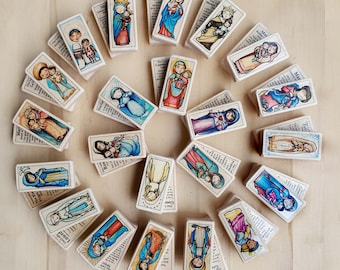 Marian Apparitions and Titles Collection // Catholic Wood Blocks by AlmondRod Toys