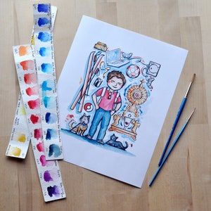 Bl Carlo Acutis Patron Saint Art Print // computer programmer, teen, eucharistic devotee // Catholic Print by AlmondRod Toys