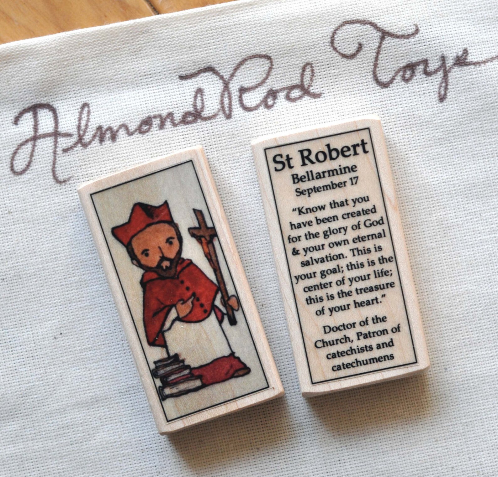 St Robert Bellarmine Patron Saint Block With Gift Bag // Etsy