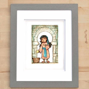 8x10 St. Casilda print van heiligen over de hele wereld boek//katholieke print door AlmondRod Toys