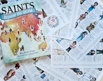 Craft Sheets for Saints Around the World // 9 sheets to choose from, 12 images per page // illustrations from Saints Around the World book