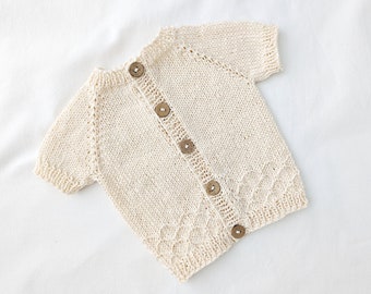 Baby cardigan knitting pattern, Summer cardigan knitting pattern, Cardigan knitting pattern for babies, Baby cardigan knitting patterns dk