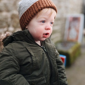 Simple Hat Knitting Pattern Beanie Hat Knit Pattern for Baby, Toddler, Child, Teen and Adult image 4