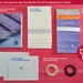 DIY Japanese Bookbinding Kit. Craft Kit Four Japanese Sketchbooks. Includes materials and easy to follow instructions.